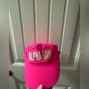 Pink Alpha Gam Cap